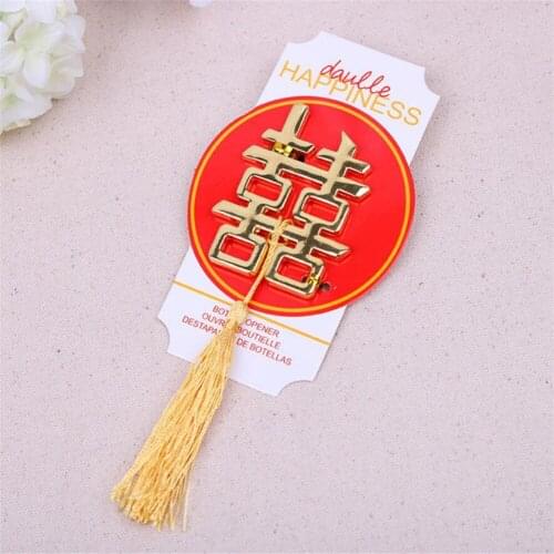 Free Shipping "Double Happiness" Bottle Opener Alloy Beer Opener Wedding Favor and Gift Casamento Grandioso 100Pcs/Lot
