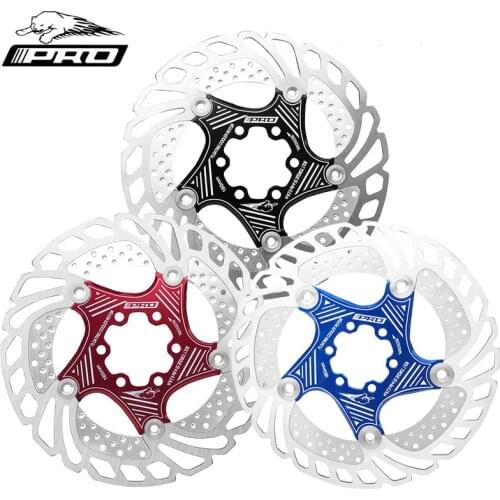 IIIPRO Mountain Bike Cooling Floating Disc Brake Rotor 140/160/180/203mm Ultralight Six Nail Hydraulic Disc Brake Pad MTB