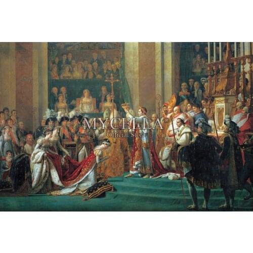The Coronation Of Napoleon Full Diamond Embroidery Sticker 5D DIY Diamond Painting Mosaic Cross Stitch Needlework Decor Posters