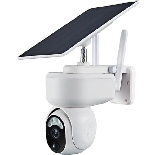 Full HD 1080P 4G PTZ Dome Cam Tuya Wireless Cctv Security Solar Panel Battery Cameras Outdoor Solar Powered Ptz Wifi Camera