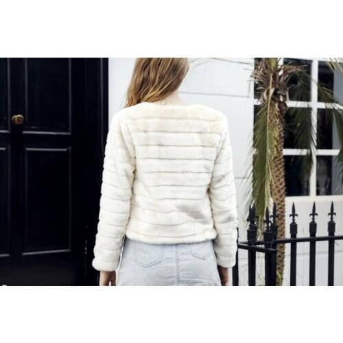 Faux Fall Women 2020 Fashion Short Female Jacket Womens Artificial Fur Coat Ladies Casaco Feminino KJ007