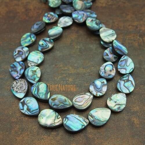 Fashion Water Drop Loose Beads Natural Abalone Pear Shape Beads Spacers For Jewelry Making 15.5 inch In 13*18 mm BE5535