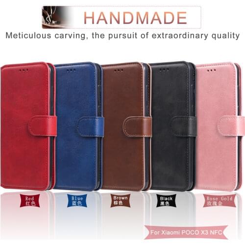 Original Product Flip Leather Phone Case For XIAOMI Mi POCO X2 F2 M2 C3 X3 F3 Shockproof Matte Solid color Cases Cover Capa