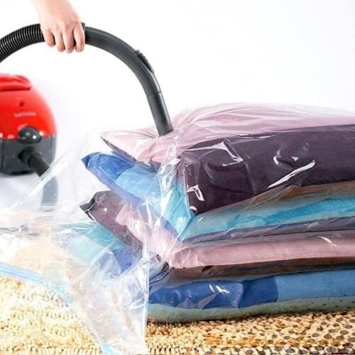 Vacuum Storage Bags Roll-Up Vacuum Clothes Storage Bag Travel Compressed Bag Saved Space Seal Dropshipping