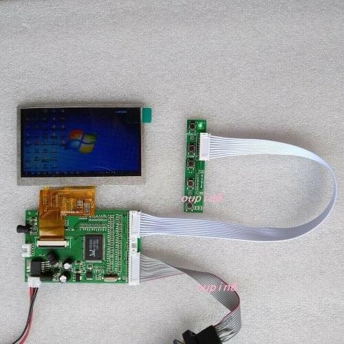 VGA Reversing LCD controller board With 4.3" panel 480x272 Display car Screen