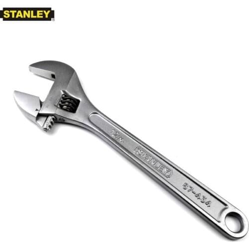 Stanley 1pcs professional big micro adjustable wrench car torque wrenches metal adjustable head spanner repair mechanics tool