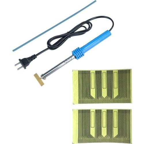 Qianyinuo 2pcs Flat LCD Display Pixel Ribbon Cable & 1set Soldering T-Iron For Opel Zafira Omega Vauxhall LCD Flat Cable
