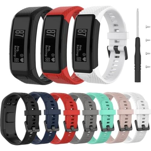 Silicone Sports Strap For Garmin Vivosmart HR Smart Band Watch Strap Wristband Bracelet For Garmin Vivo Smart HR Accessories