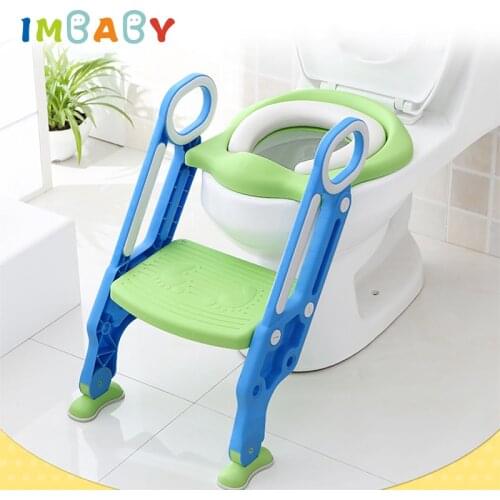 IMBABY Folding Baby Potty For Kids Tranining Toilet Seat Baby Boy Girl Pots Infantil Adjust Trainning Seat Dropship Wholesales