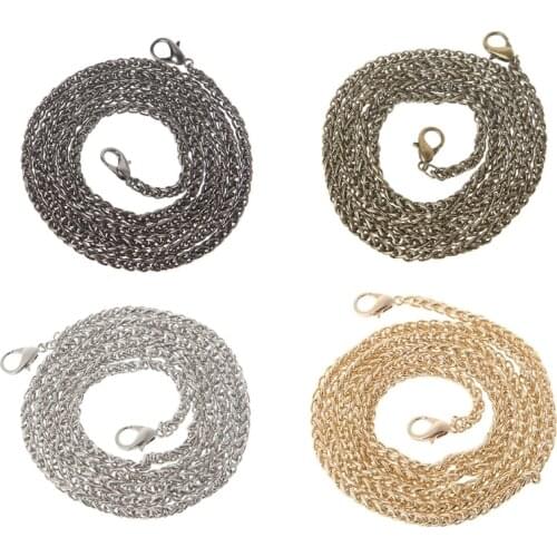 Replacement Purse Chain Strap Handle Shoulder Crossbody Handbag Bag Metal 120cm