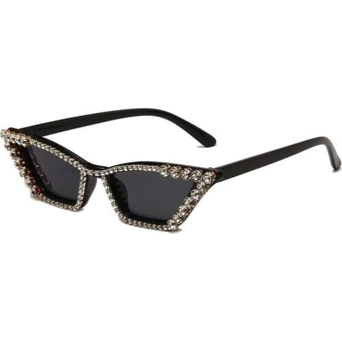 Diamond Frame Sunglasses tide exaggerated female Sunglasses color lenses anti ultraviolet sunglasses