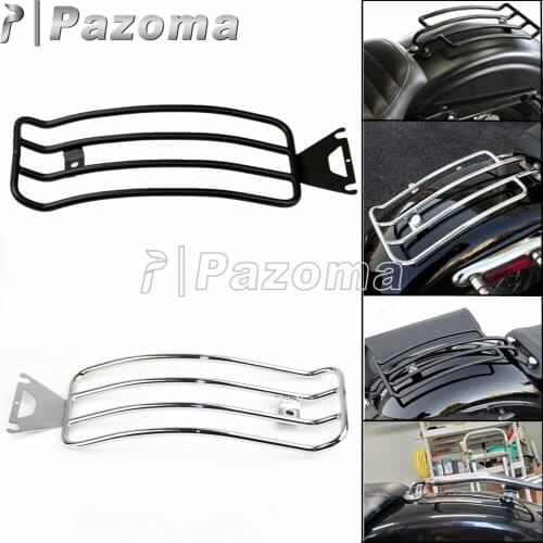 Motorcycle Steel Rear Luggage Rack Solo Seat End Support Luggage Shelf For Harley Road King Touring FLHT FLHR FLHX FLT 1997-2005
