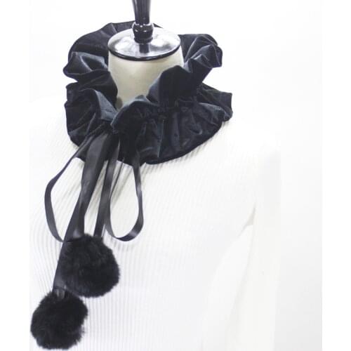Vintage Women Fake Collars Neck Ruff Ties Female Blouse Tops Shirt Detachable Collars Necklace Shawl False Collar Decorative