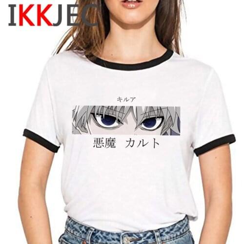 Hunter x Hunter Killua Zoldyck tshirt women ulzzang tumblr casual t shirt graphic tees women