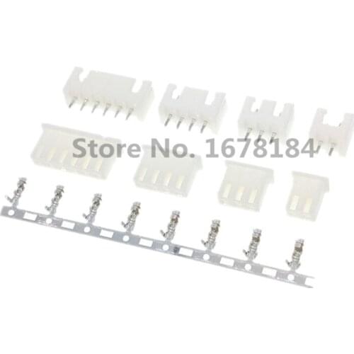 100set/lot XH2.54 2P 3P 4P 5P 6P Connector 2.54mm Male Strip Pin Header+Housing + Terminal for PCB Car