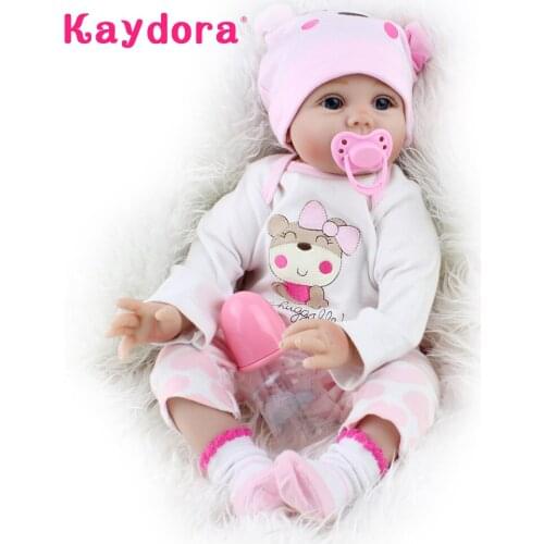 16 inch/22 inch Silicone Reborn Baby Lol Dolls 40cm/55cm Alive Cute Bebe Benoca Play Toys Menina Kids Birthday Surprise Gifts