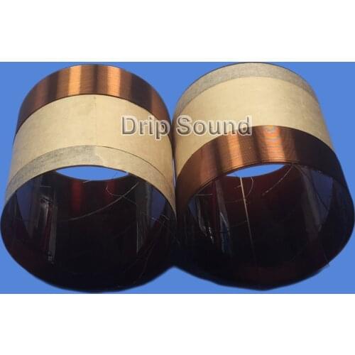 2pcs 63.5mm 63.5 Core 8ohm Bass Voice Coil KSV Kapton Woofer Sound Drive Speaker Repair Parts