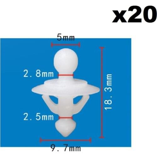 20pcs For VOLVO OEM 08-13 C30 Quarter Panel-Fender Liner Clip 30698669