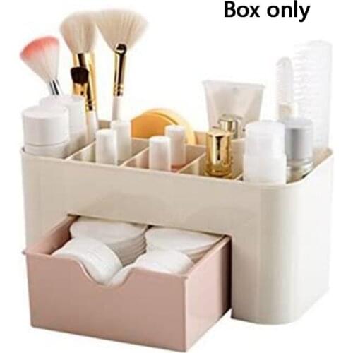 2020 New Fashion Drawer Cosmetic Storage Box Makeup Brush Finishing Box Desktop Jewelry Box Lade Desktop Diversen Container