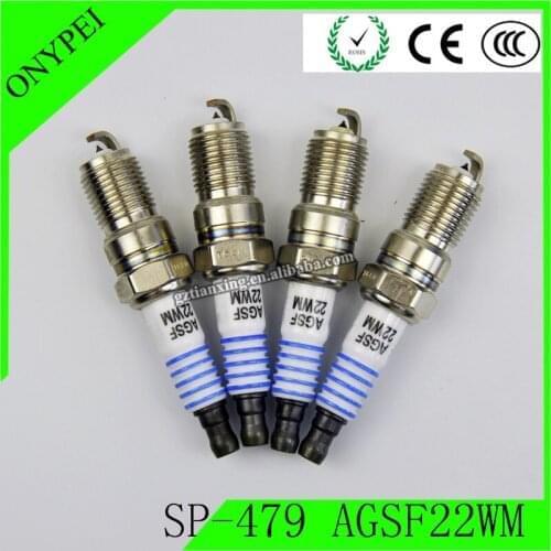 4-6pcs SP-479 AGSF22WM Platinum Spark Plug For Ford Lincoln Mazda Panoz Peugeot Excursion Expedition SP 479 AGS F22 WM SP479