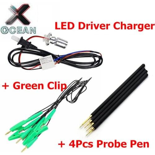 4pcs BDM Frame 4 Probes With Connect Cable For Replacement Needles For v7.020 v5.017 FGTECH BDM100 CMD LED BDM Frame ECU Program