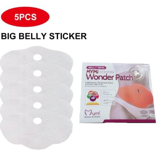 5PCS Mymi Wonder Patch Quick Slimming Patch Belly Slim Patch Abdomen Slimming Fat Burning Navel Stick Weight Loss Slimer Tool