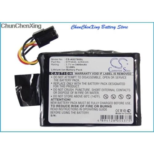 Cameron Sino 3400mAh Battery for IBM 571B, 572B, 572F and 575C, 74Y6773, 74Y6870, 74Y9340, 97P4847, P520, P52A, Power 720/740