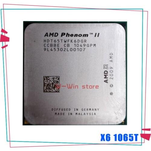 AMD Phenom X6 1065T X6-1065T 2.9GHz Six-Core CPU Processor HDT65TWFK6DGR 95W Socket AM3 938pin