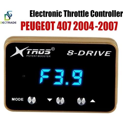 Dectrade Car Electronic Throttle Controller Racing Accelerator Potent Booster For Peugeot 407 2004-2007 Tuning Parts 8 Drive