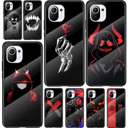 Tempered Glass Cover Devil Bad Boy Anime For Xiaomi Mi 11 11i 10T 10 CC9E CC9 9T Note 10 Ultra Pro Lite Phone Case Capa