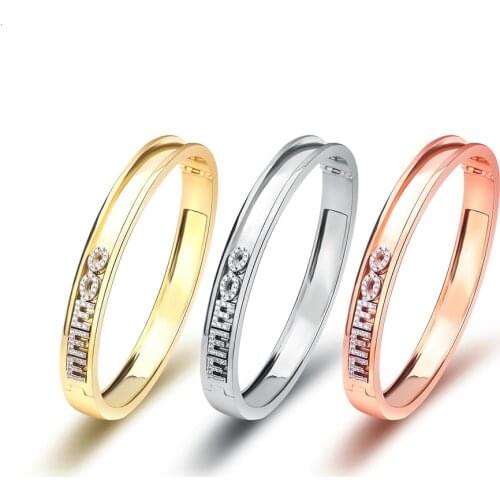 DODOAI DIY Sliding Bracelet for Women and Men 2020 Personality Slider Bangle Roman Numeral Bracelet Women Bangle Sliding