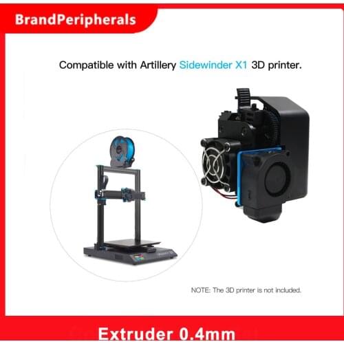 Artillery Single Nozzle Extruder 1.75mm Extruder Support Flexible Filament Compatible with Sidewinder X1 / Genius 3D Printer