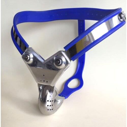 EMCC Penis Chastity Belt Cock Cage Pants Stainless Steel Male Chastity Device BDSM Bondage Sex Toys For Men Cbt Lock