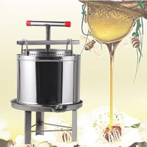 Beekeeping Tools Household Manual Mesh Honey Wax Press Machine Stainless Steel Bee Wax Presser Waxing Machine Honey Rolling Mill