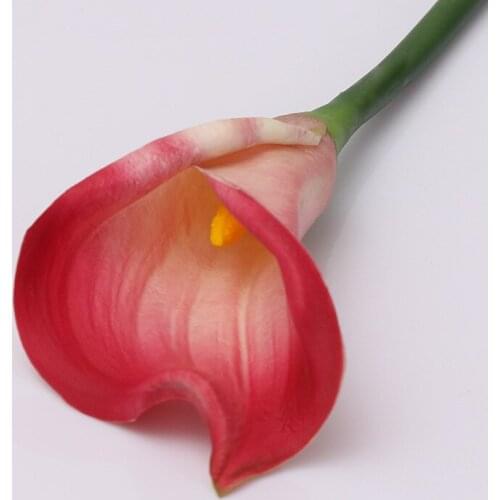 10Pcs Hand Feel PU Calla Lily Artificial Flowers Decoration Home Garden Decor Wedding Flower Wall Background Fake Flowers Wreath