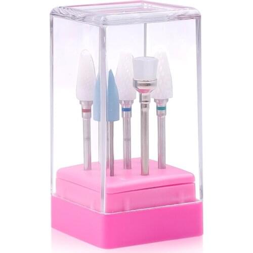 Ceramic Nail Drill Bit For Electric Manicure Drills Machine Milling Cutter Nail Files Manicure Cutter Nail Art Tools Corn Corund