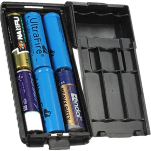 Top Deals Advanced 6xAA Battery Box Case Replacement For New Baofeng UV5R UV5RB UV5RE UV5RE