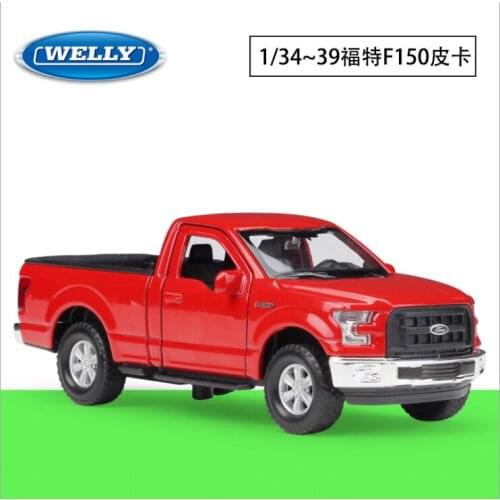 Welly1: 36 Ford 2015f-150 pickup truck simulation alloy car model return car childrens new year Christmas birthday gift