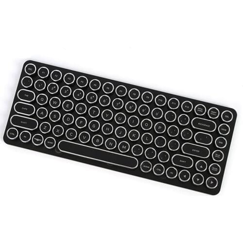 PENNA keycaps set for Penna Keyboard US key layout chrome /Diamond white and black