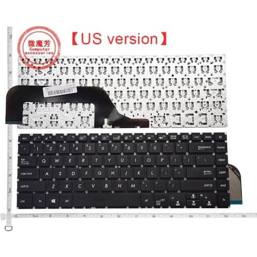 NEW US laptop keyboard FOR ASUS VivoBook 15 X505BA X505 X505BP NSK-WK2SQ0T 0KNB0-4129TU00 US laptop keyboard black