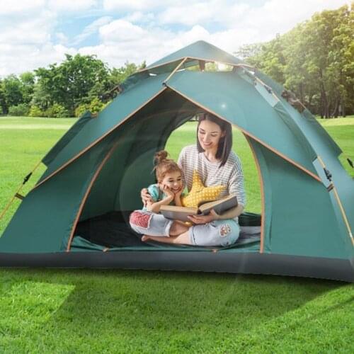 Automatic Tent Outdoor 3-4 People Thick Rainproof Double-layer Tent Single Double Camping Camping Tent