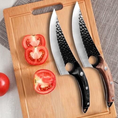 Chefs Knife Forged Stainless Steel Outdoor Hunting Butchers Knife Meat Fish Fruit Vegetable Boning Knife Meat Cleaver