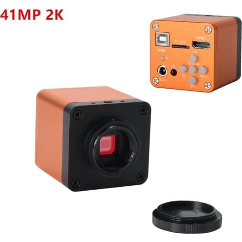 HD 41MP 1080P 2K 60FPS HDMI USB Industrial Electronic Digital Video Microscope Camera TF Storage For Phone CPU PCB Repair
