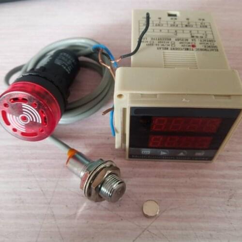Counter with alarm buzzer + magnetic sensor