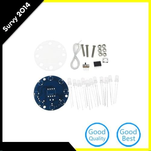 DIY make Christmas Star Flashing LED Cylinder Kit with 23 Breathing Effect diy electronics