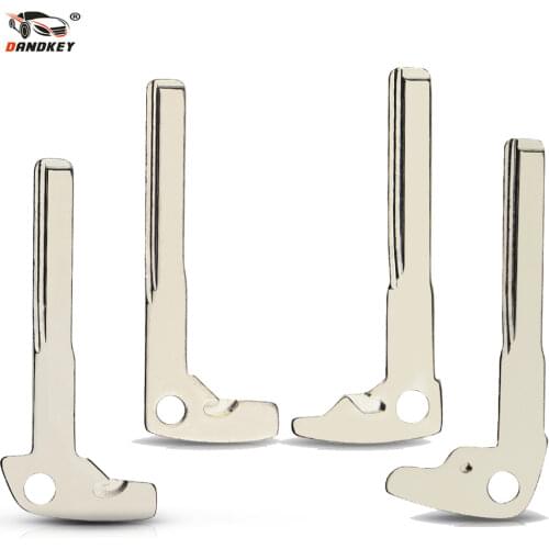 Dandkey Replacement Smart Key Blank For Mercedes Benz 2008 A E S G CLK SLK ML Class W220 Smart Chrome Uncut Key Blade Insert