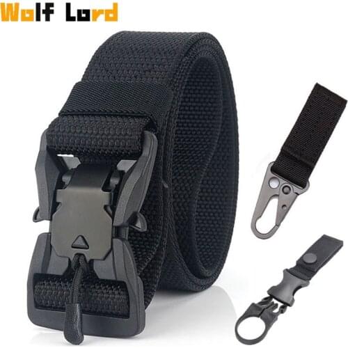 Tactical Belt New Nylon Army Belt Men Molle Military SWAT Combat Belts Knock Off Emergency Survival Belt Tactical Gear Dropship