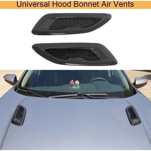 Universal Carbon Fiber Hood Bonnet Air Vents for BMW F80 F82 F83 E46 E90 For Audi A3 A4 A5 S3 S4 S5 For Benz W205 Accessories