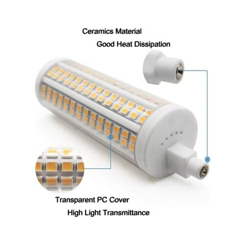 10pcs 20w R7S LED Bulb Dimmable LED Spotlight LED Corn Light Tube Bulb 118mm 220V 230v 110V 120v Replace 200W Halogen Lamp