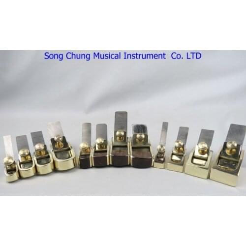 12pcs different Mini brass planes, (4 convex+4 flat+4 brass wrap blackwood)